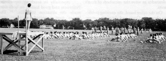 FIRST OFFICER CANDIDATE CLASS, 20 July - 29 August 1942. Physical training.