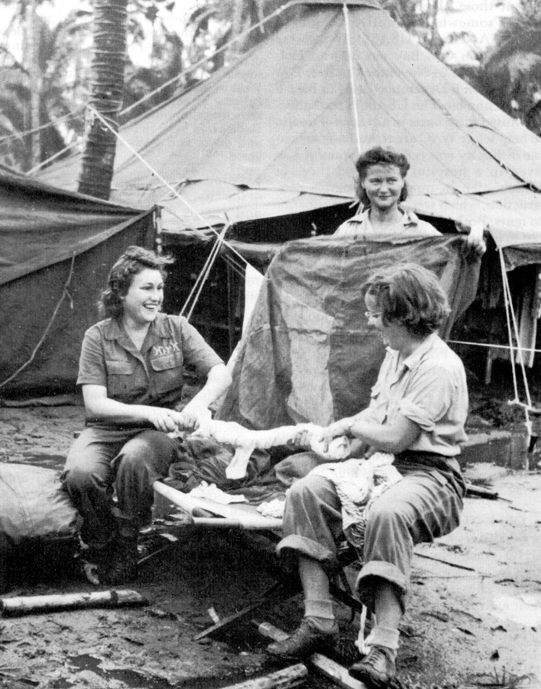WAC AREA, TACLOBAN, LEYTE ISLAND, 27 December 1944. Vote regulation dress shoes worn by woman.