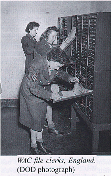 WAC file clerks, England.