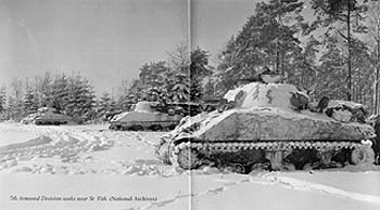 7th Armored division tanks near St. Vith.