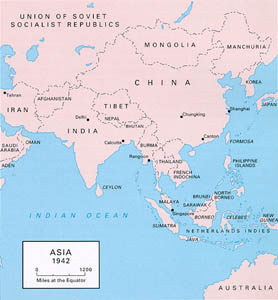 Asia, 1942 (map)
