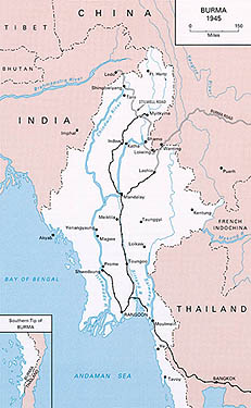 Burma - 1945 (map)
