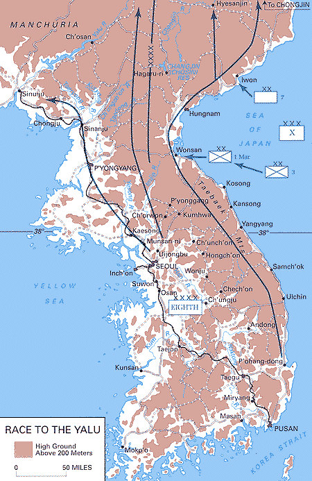 Map: Race to the Yalu