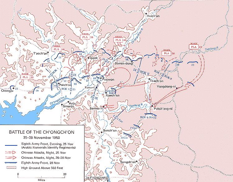 Map: Battle of the Ch'ongch'on