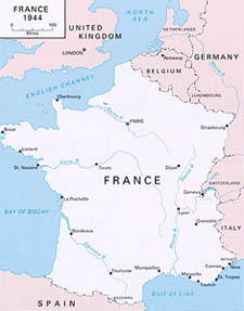 France 1944 (map)