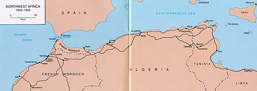 Northwest Africa - 1942-1943 (map)