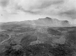 Ariel view of Saipan, July 1944.