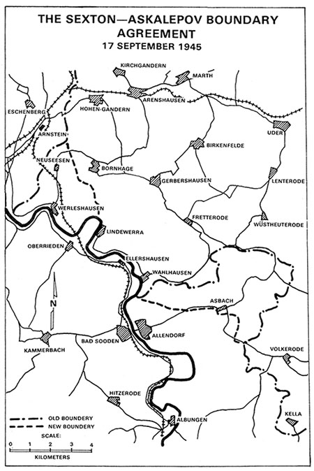 Map 5: The Sexton-Askalepov Boundary Agreement 17 September 1945