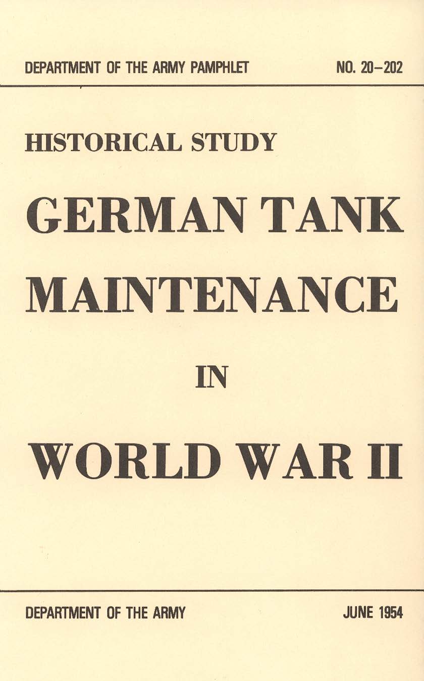 German Tank Maintenance in WWII