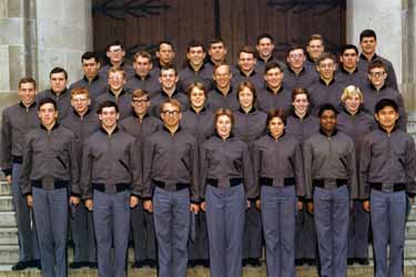 Platoon of West Point cadets from the first class with women, 1976–1977