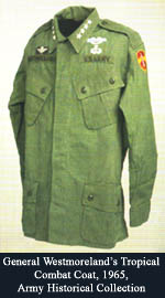 Image of General Westmoreland combat coat