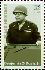 Postal stamp honoring BG Benjamin O. Davis