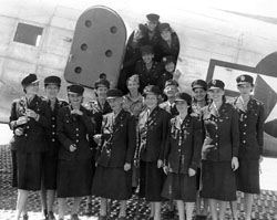 Group of Army nurses ready to fly to 
	   the United States were released from Santo Tomas University Civilian Concentration Camp in Manila.