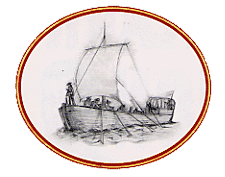 Painting: Keelboat sketch