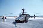 Prototype AH-58D Kiowa Warrior from 4th Squadron, 17th Cavalry, at Manama Air Base, Bahrain, 12 February 1991.